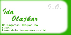 ida olajkar business card